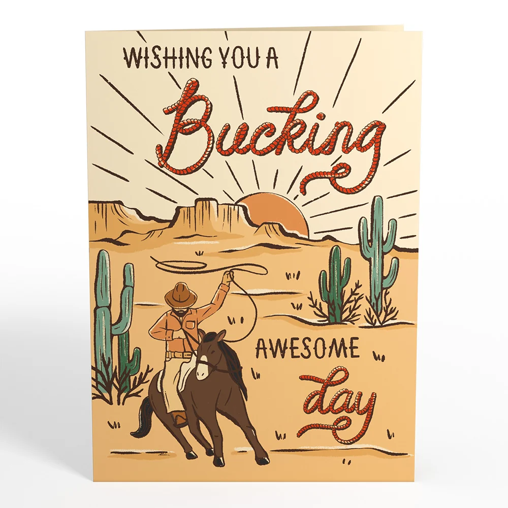 Lovepop Bucking Awesome Day Pop-Up Card - Image 4