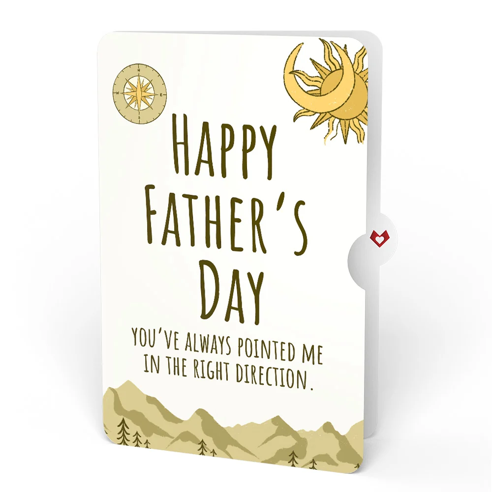 Lovepop Guiding Compass Father's Day Pop-Up Card and Sentiment Set Cream - Image 4
