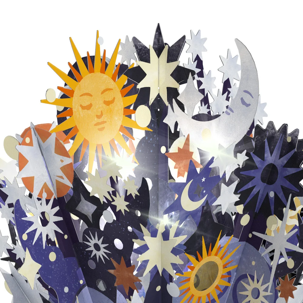 Lovepop Celestial Sky Valentine Light-Up Bouquet and Sentiment Set for Wife Vase - Image 3