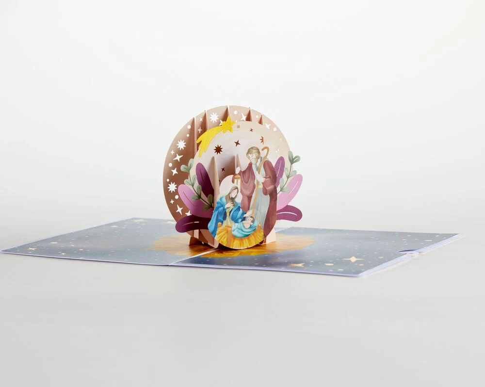 Lovepop Painted Celestial Nativity Pop-Up Card - Image 4