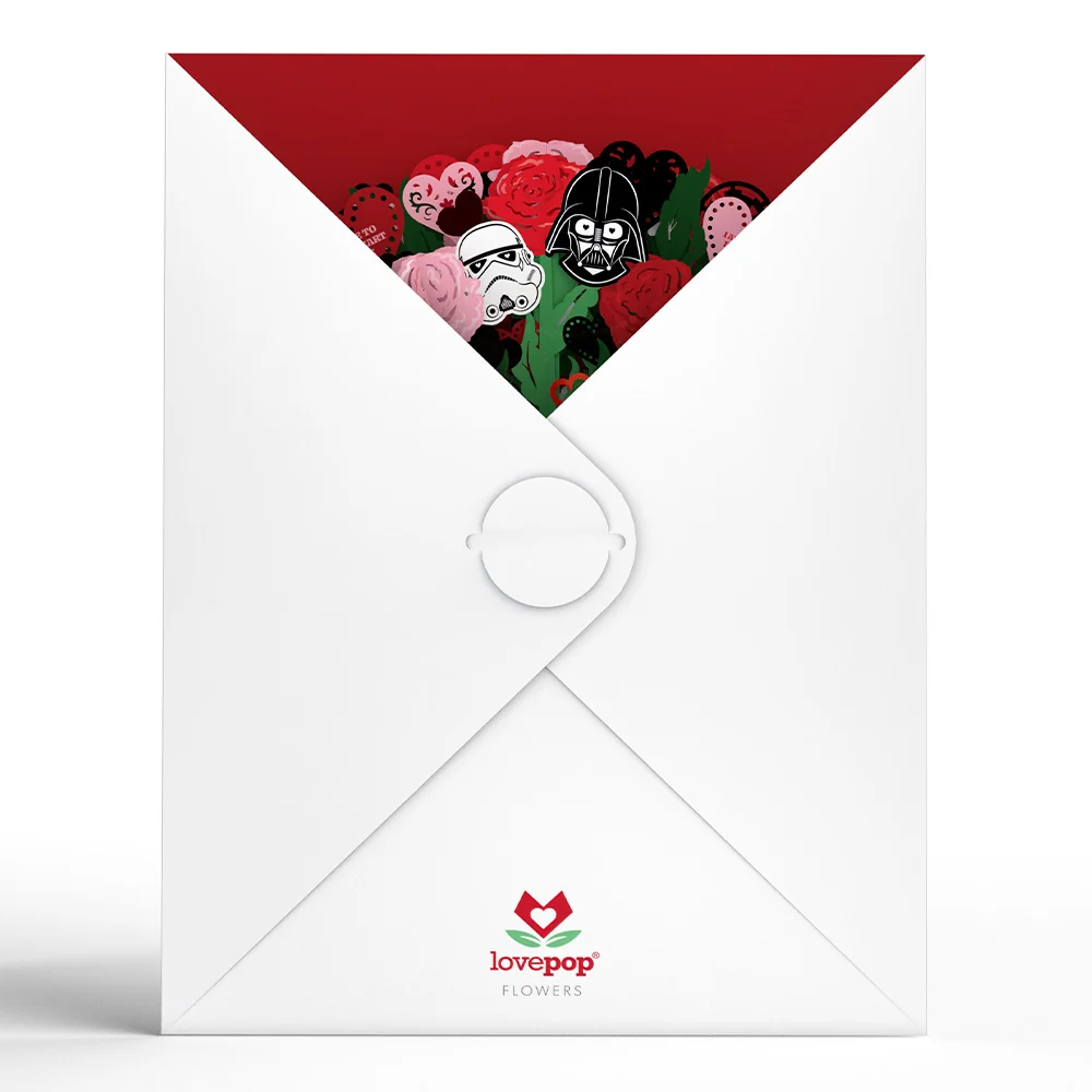 Lovepop Star Wars Darth Vader Galactic Love Bouquet Vase - Image 4