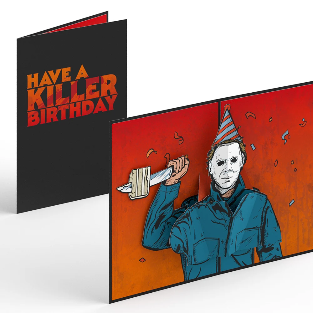 Lovepop Halloween II Michael Myers Killer Birthday Pop-Up Card Candle