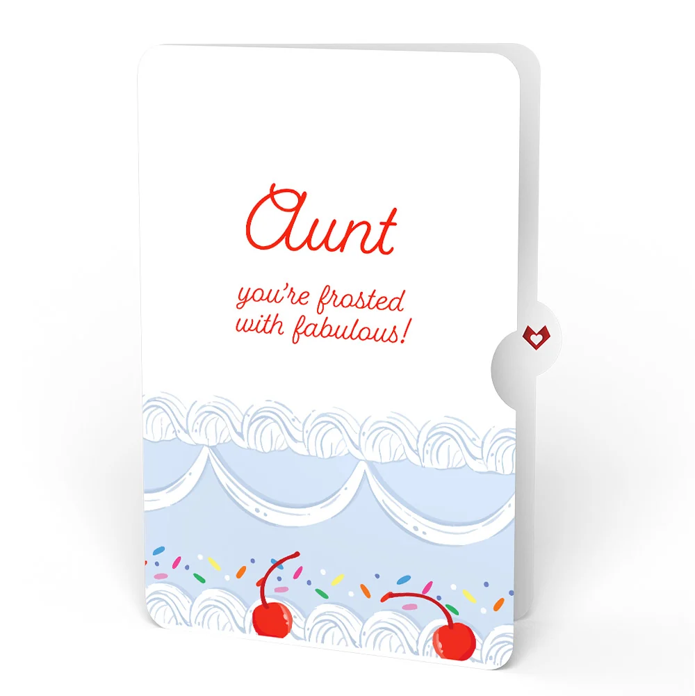 Lovepop Sprinkled with Love Birthday Cake Pop-Up Card and Sentiment Set for Aunt - Image 4