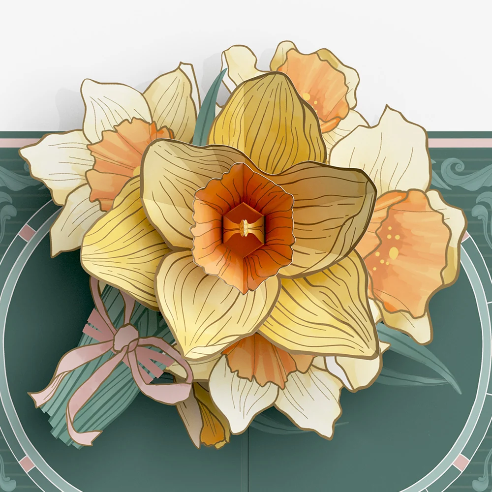 Lovepop Daffodils in Bloom Pop-Up Card and Spanish Sympathy Sentiment Set - Image 3