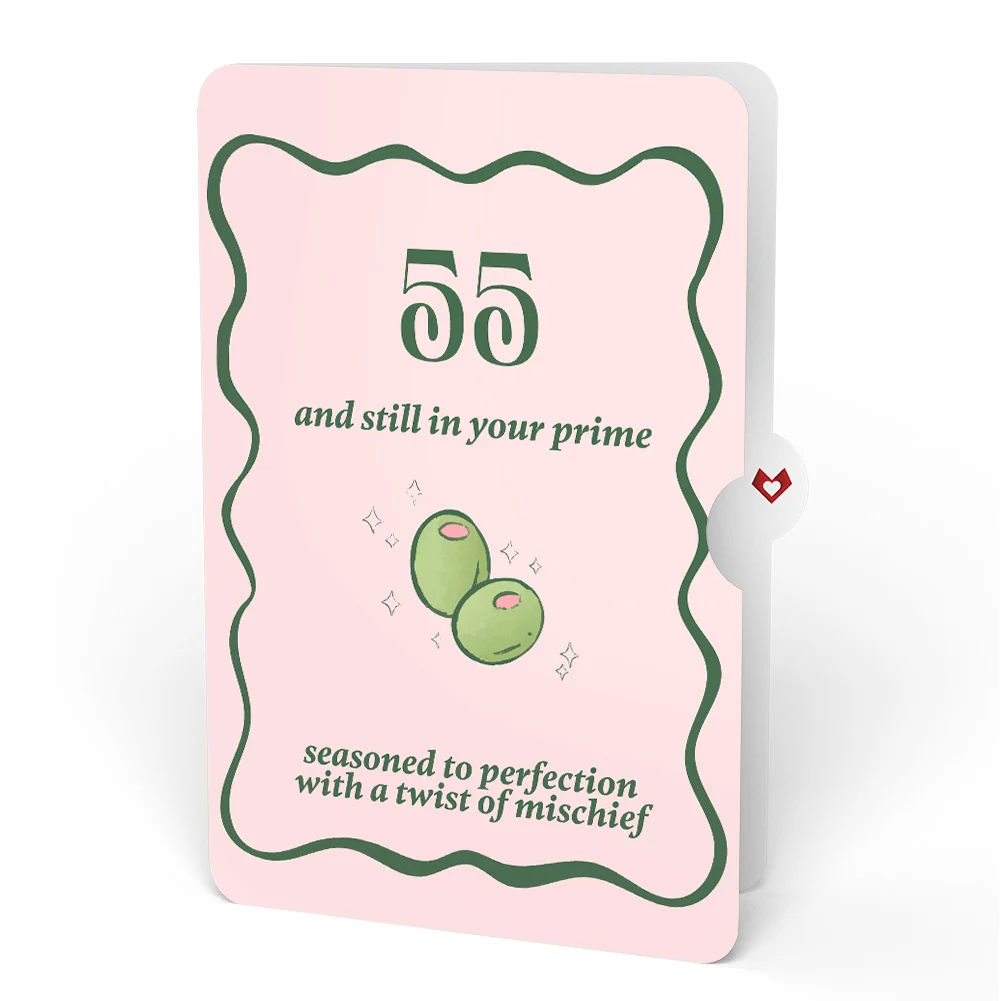 Lovepop Just a Tini Bit Older 55th Birthday Pop-Up Card and Sentiment Set - Image 4