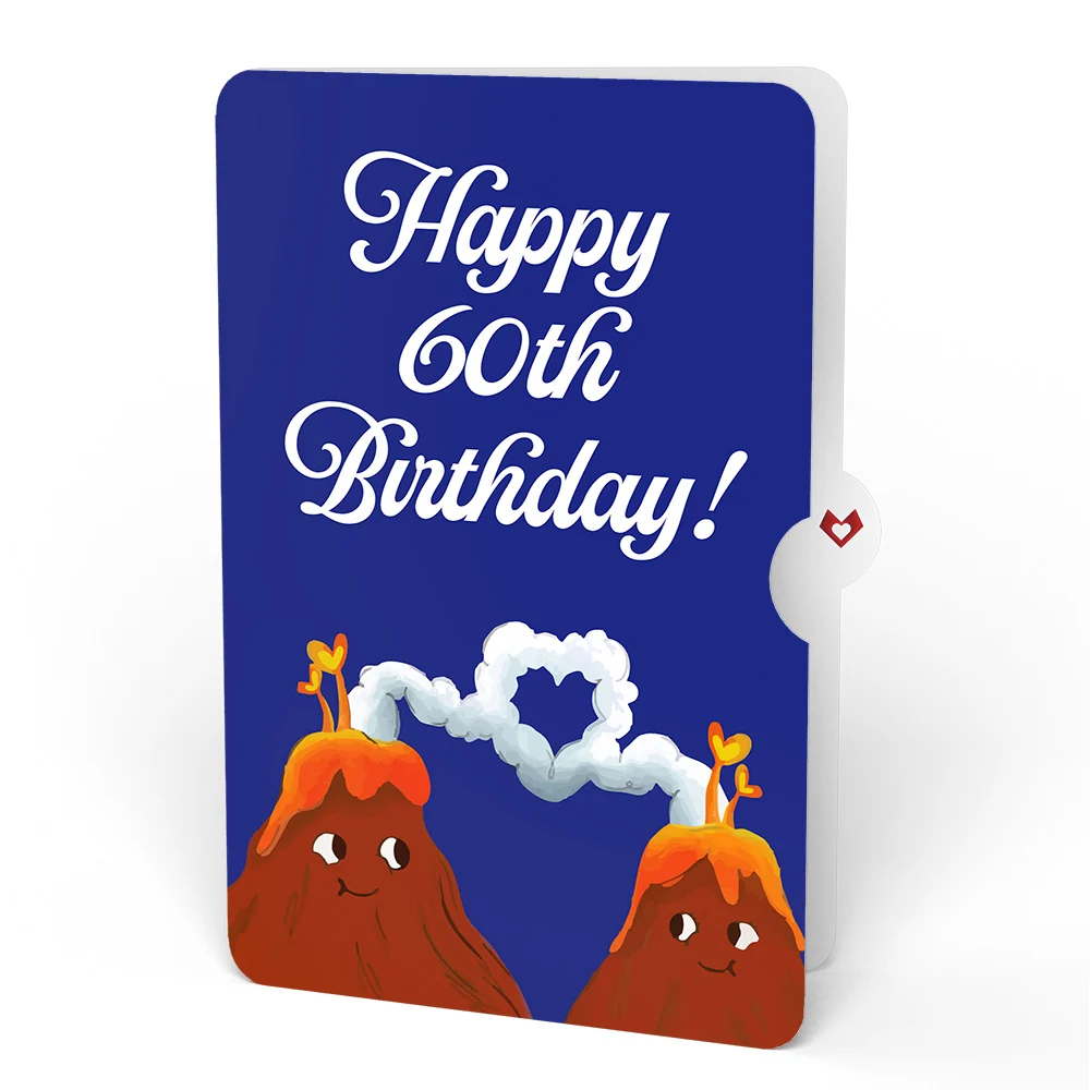 Lovepop I Lava You 60th Birthday Light-Up Pop-Up Card and Sentiment Set - Image 4