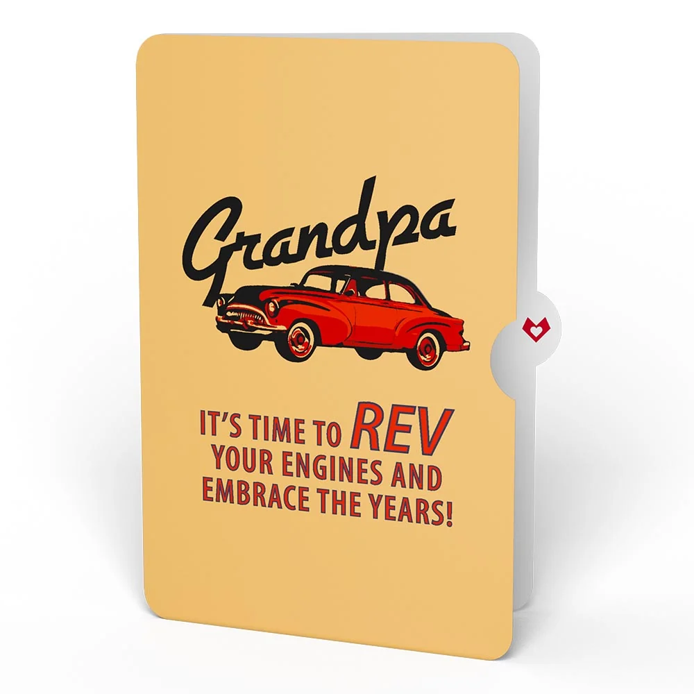 Lovepop Classic Car Birthday Pop-Up Card and Sentiment Set for Grandpa - Image 4