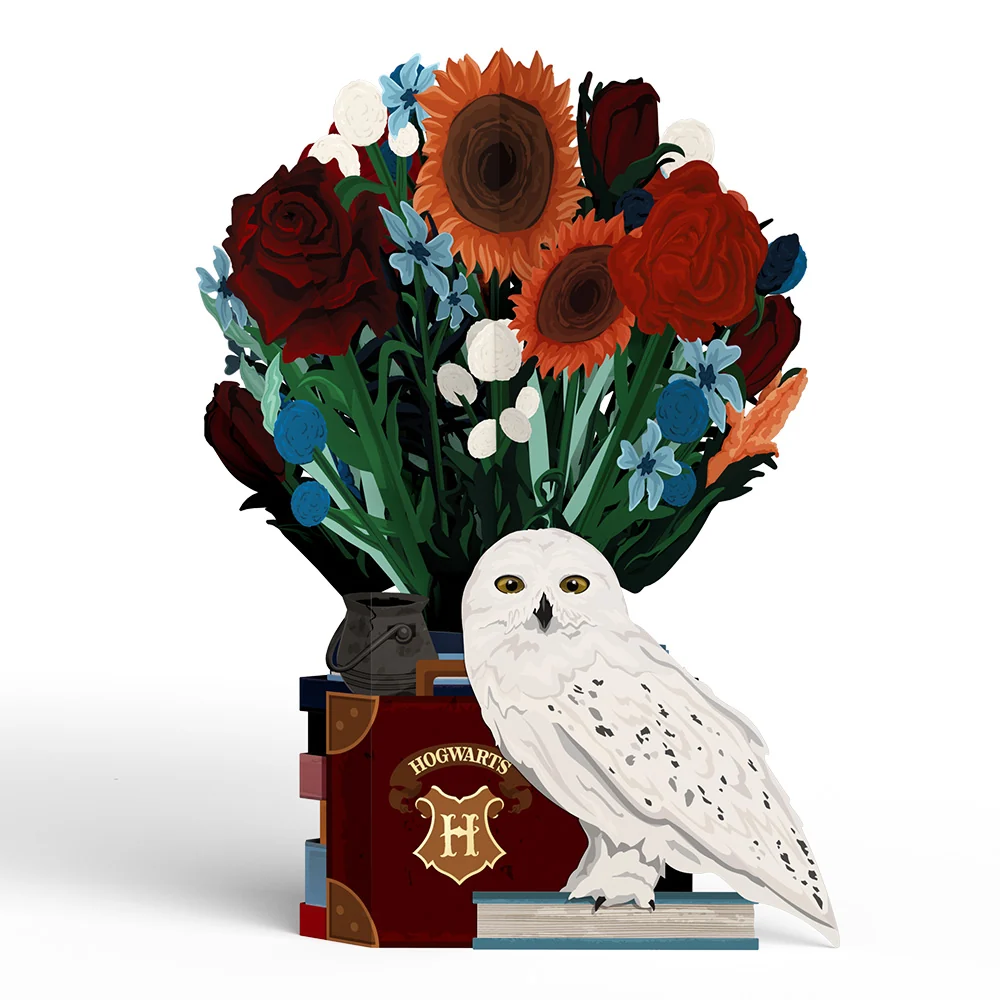 Lovepop Harry Potter Sending Magic Hogwarts Suncatcher Card & Flower Buds Bouquet Bundle - Image 7