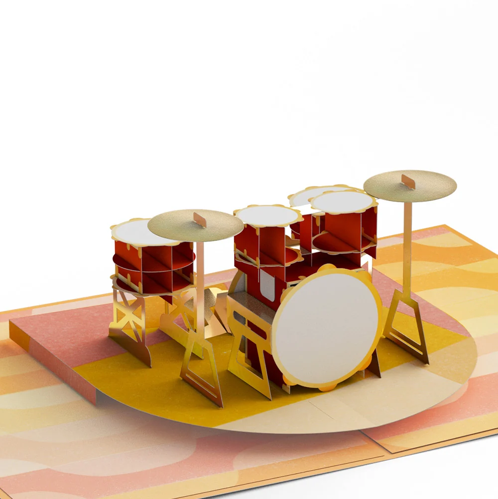 Lovepop Drum Kit Congratulations Pop-Up Card and Sentiment Set - Image 3