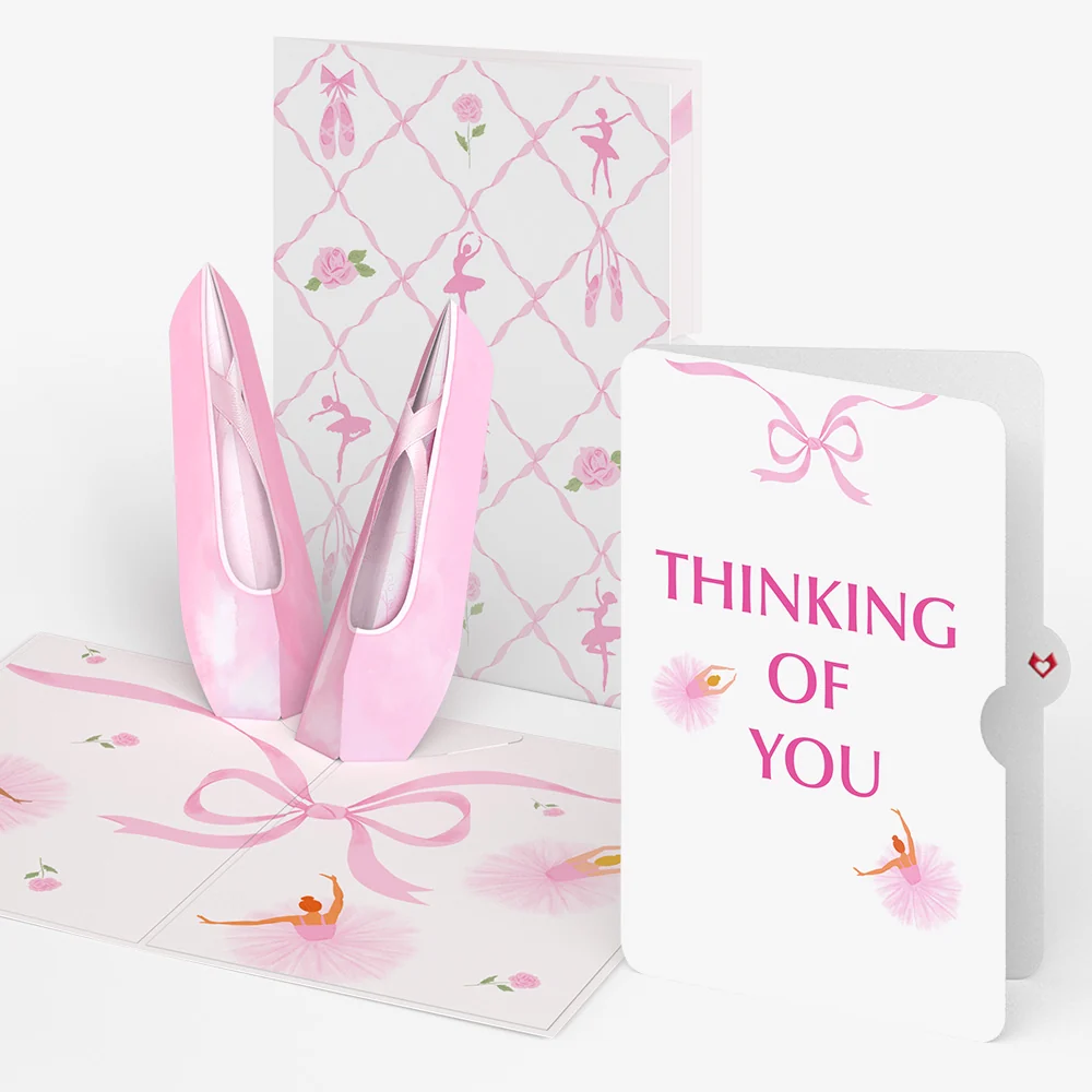 Lovepop Ballet Slippers Thinking of You Pop-Up Card and Sentiment Set