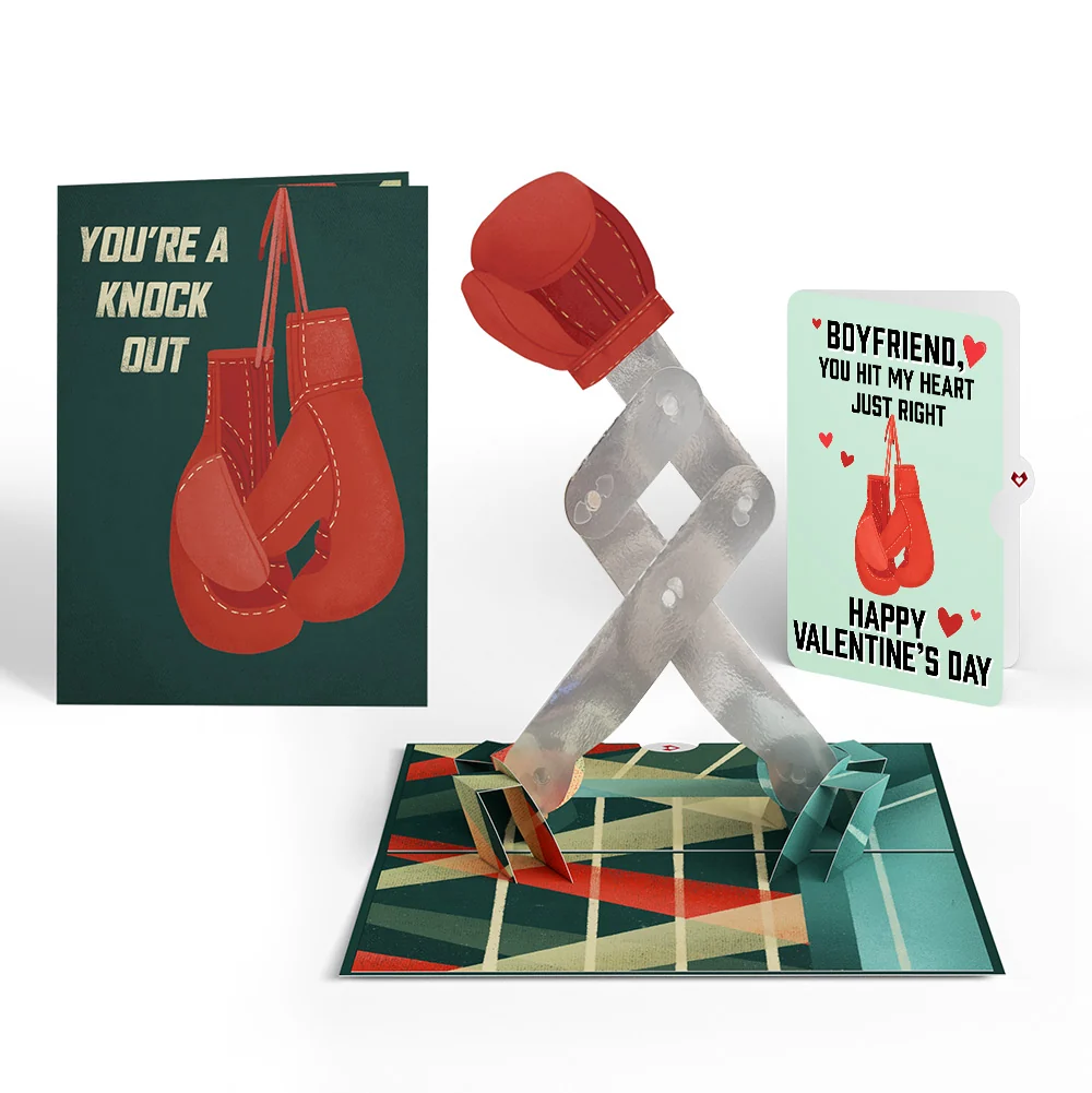 Lovepop You're a Knock Out Valentine Pop-Up Card and Sentiment Set for Boyfriend