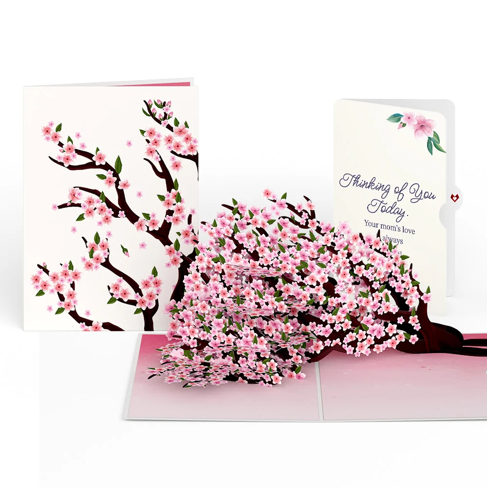 Lovepop Cherry Blossom Branches in Bloom Mother's Day Pop-Up Card and Thinking of You Today Sentiment Set