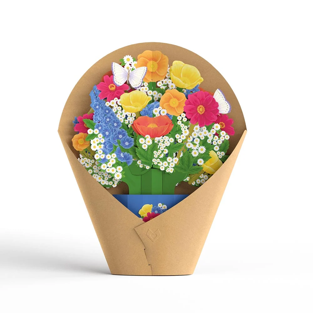 Lovepop Hope Your Birthday is Peachy Suncatcher Card & Pop-Up Bouquet Bundle - Image 11