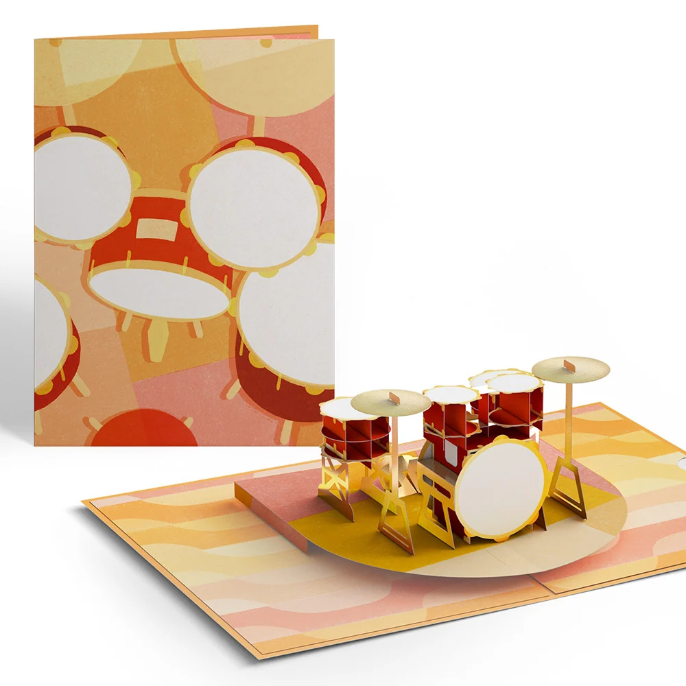 Lovepop Drum Kit Pop-Up Card