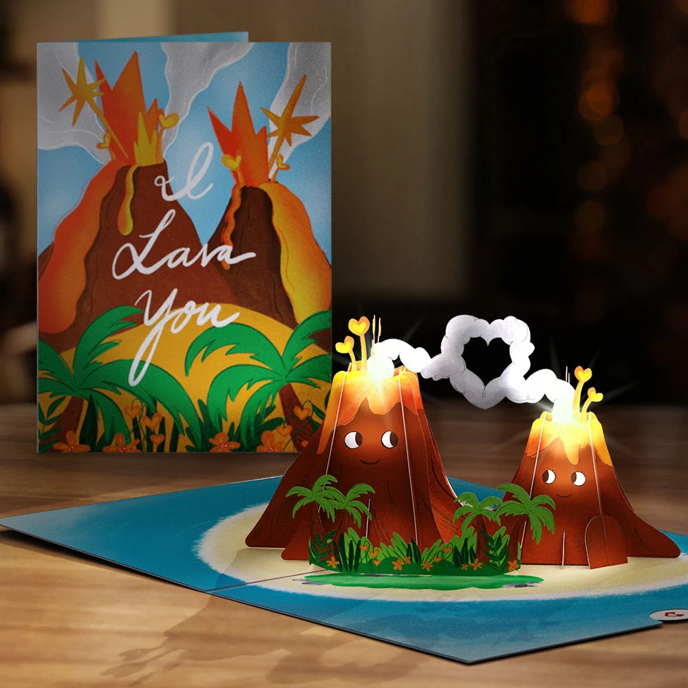 Lovepop Whimsical Love Light-Up Pop-Up Card 3-Pack - Image 6