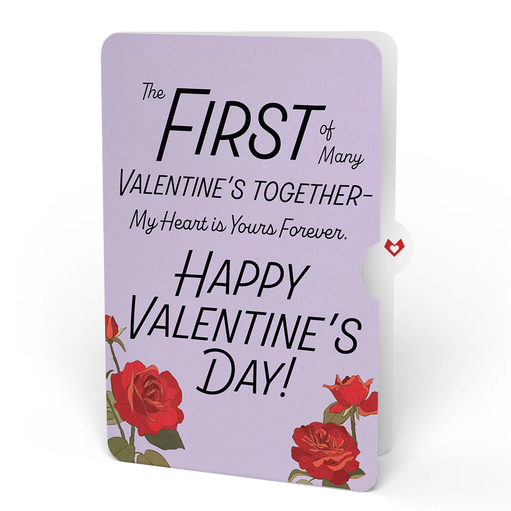 Lovepop Valentine's Day Flower My Heart Is Yours Forever Bouquet and Sentiment Set Vase - Image 4