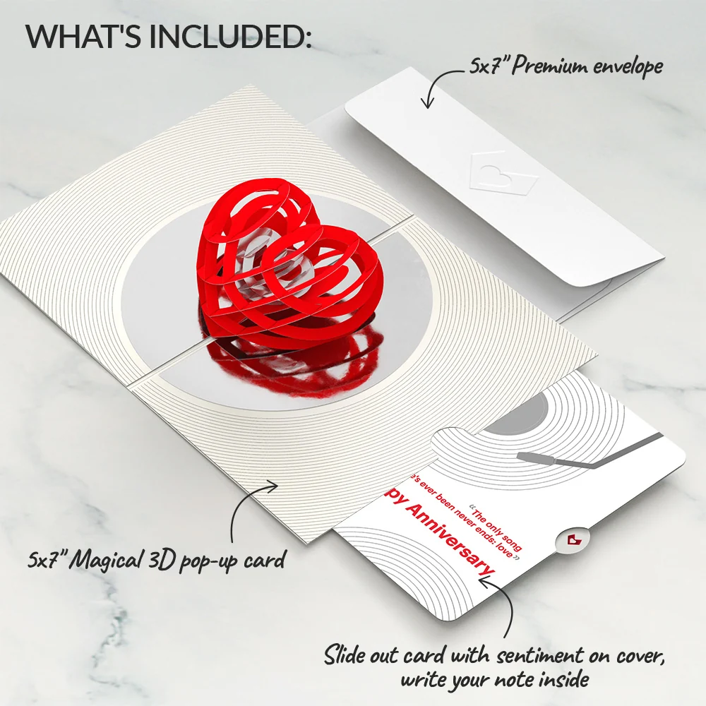 Lovepop Limited Edition and Timeless Melody Anniversary Sentiment Set – OK Go: Love Music Pop-Up Card - Image 2