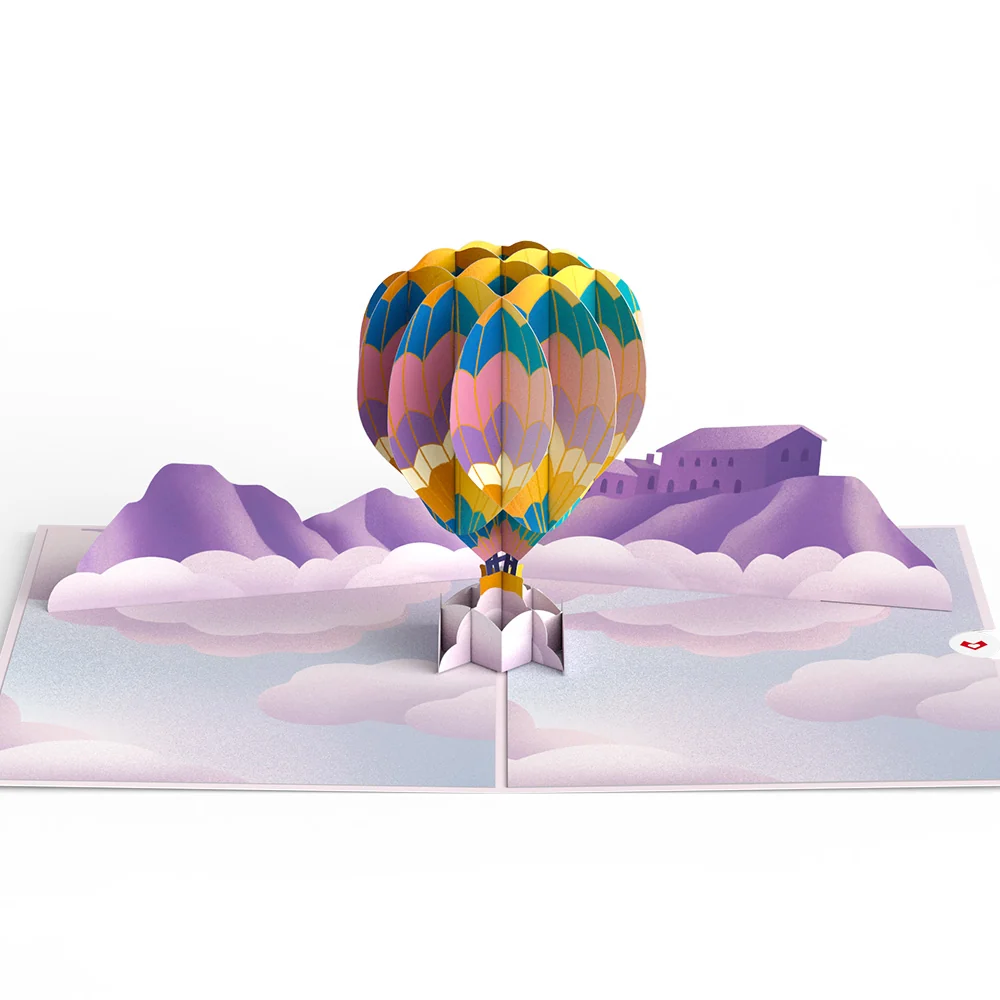 Lovepop Adventure Awaits Hot Air Balloon Pop-Up Card - Image 3