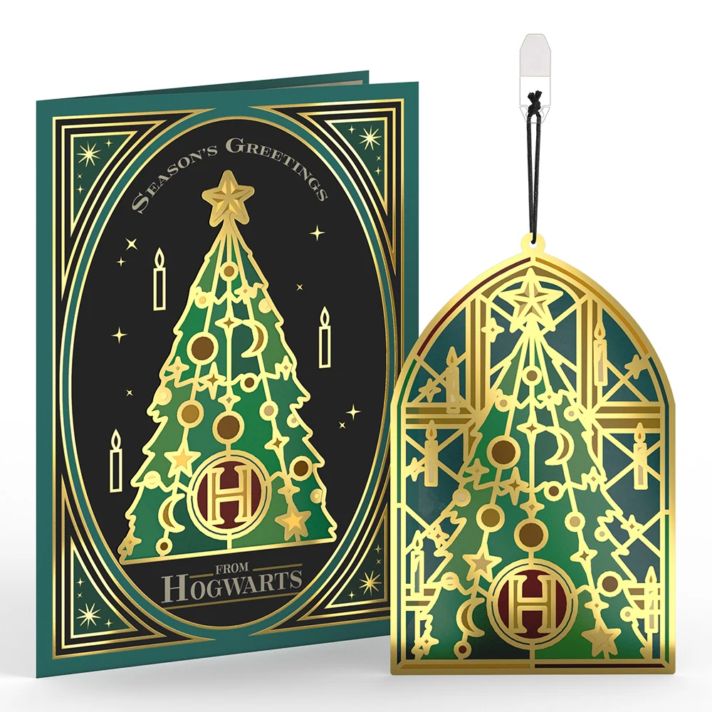 Lovepop Harry Potter Hogwarts Christmas Tree Suncatcher Card Glass - Image 2