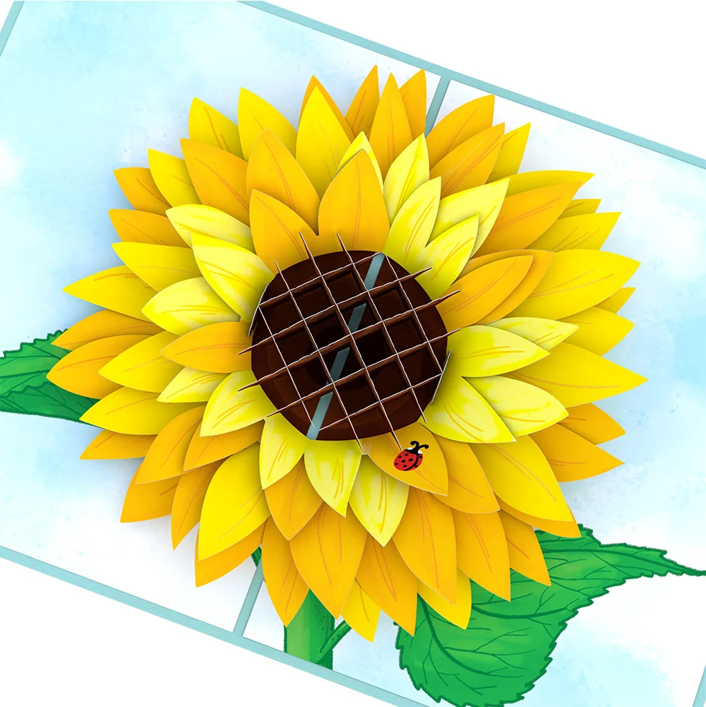 Lovepop Sunflower Bloom Thank You Pop-Up Card and Sentiment Set - Image 3