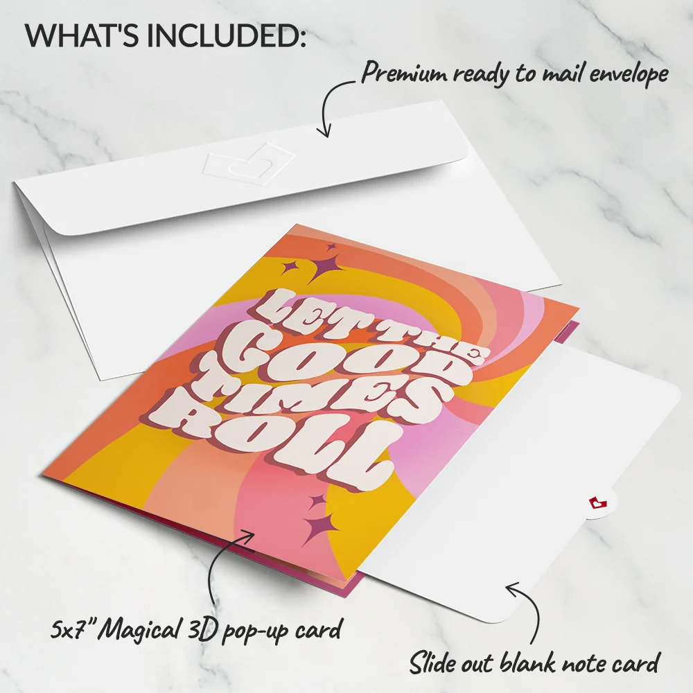 Lovepop Let the Good Times Roll Roller Skate Pop-Up Card - Image 5