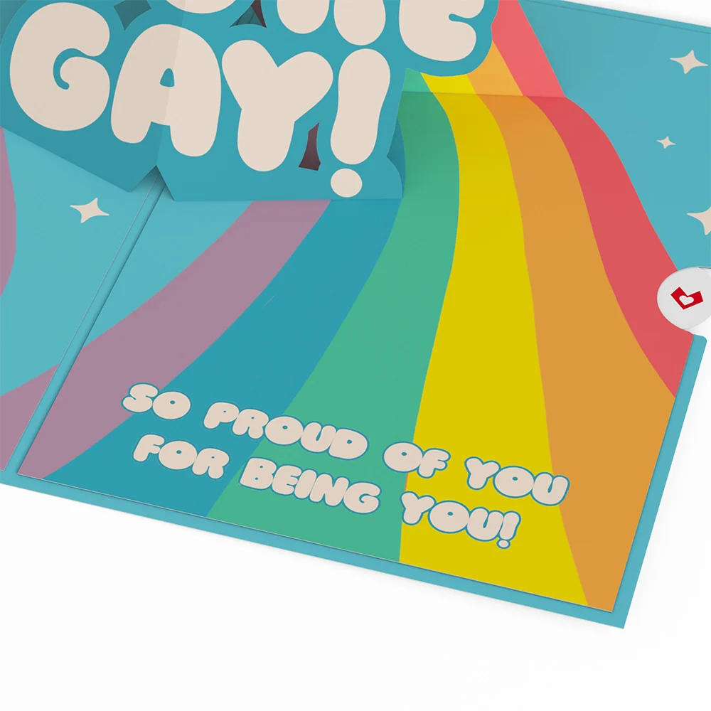 Lovepop Hooray, You're Gay! Pop-Up Card - Image 2