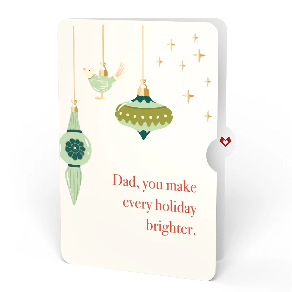 Lovepop Tis the Season Christmas Tree Pop-Up Card and Sentiment Set for Dad Cream - Image 4