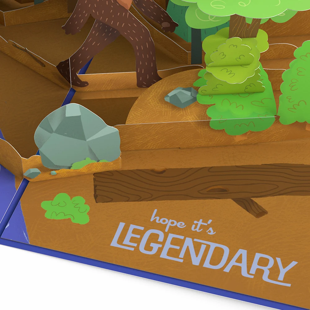 Lovepop Bigfoot Legendary Birthday Pop-Up Card - Image 3