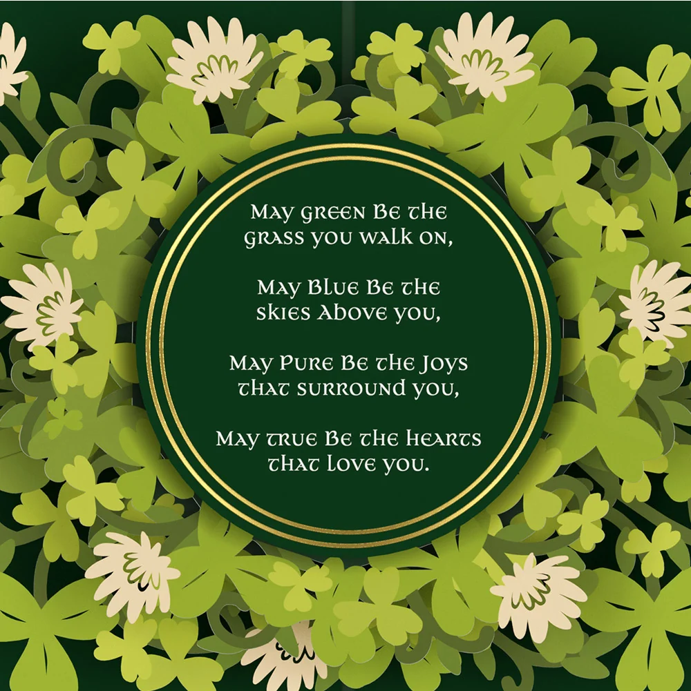 Lovepop Irish Blessing Birthday Pop-Up Card and Sentiment Set - Image 3