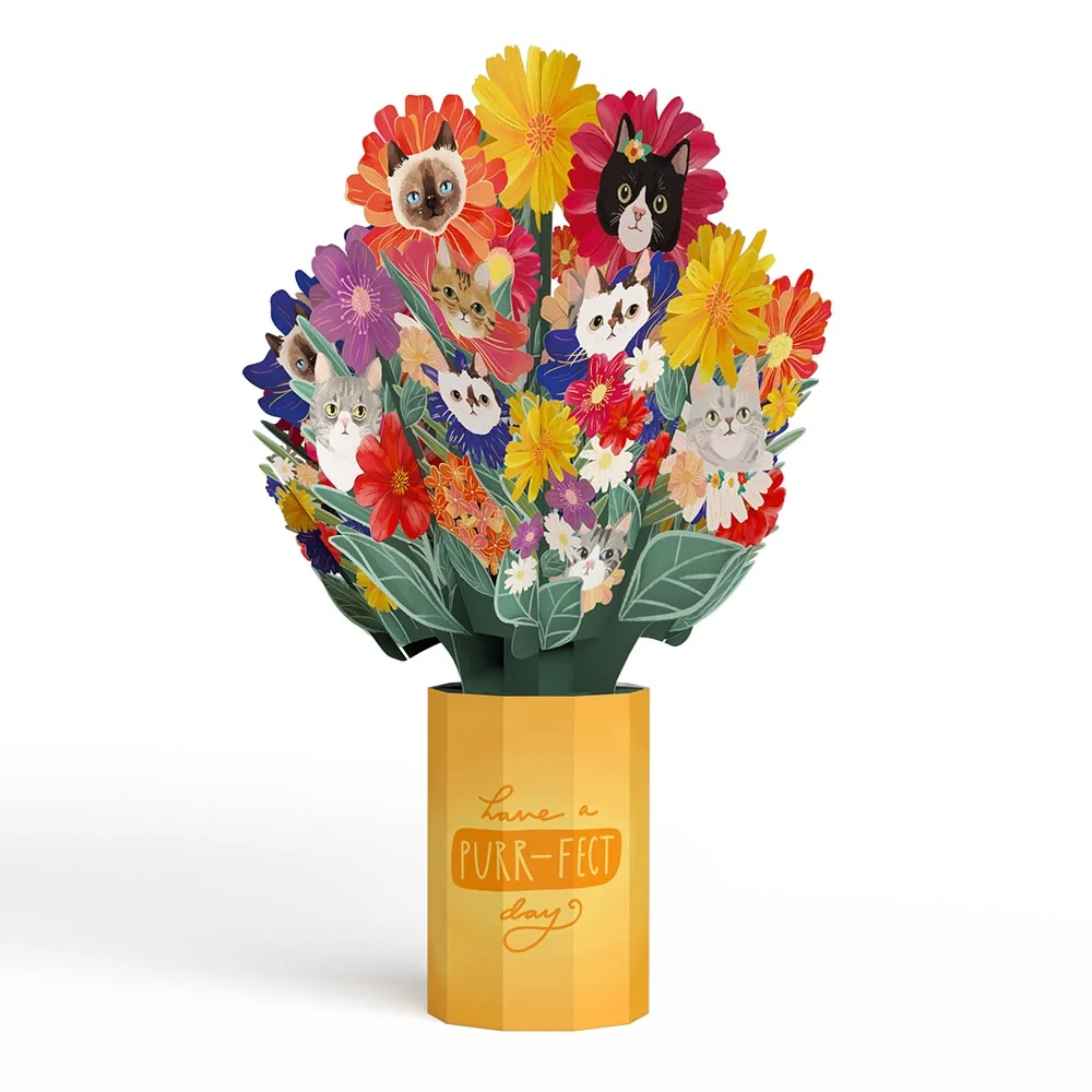Lovepop Purr-fect Mother’s Day Pop-Up Card & Bouquet Bundle - Image 5