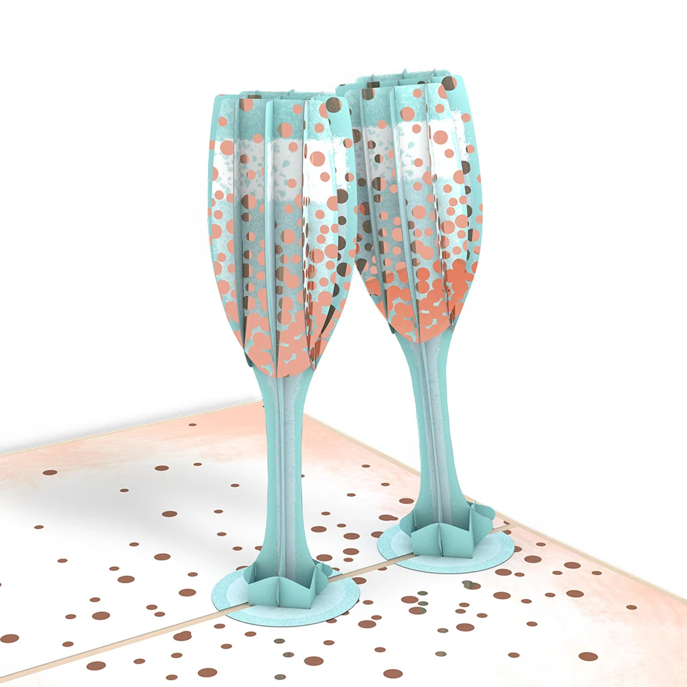 Lovepop Champagne Toast Birthday Pop-Up Card and Dancing Through Life Sentiment Set - Image 3