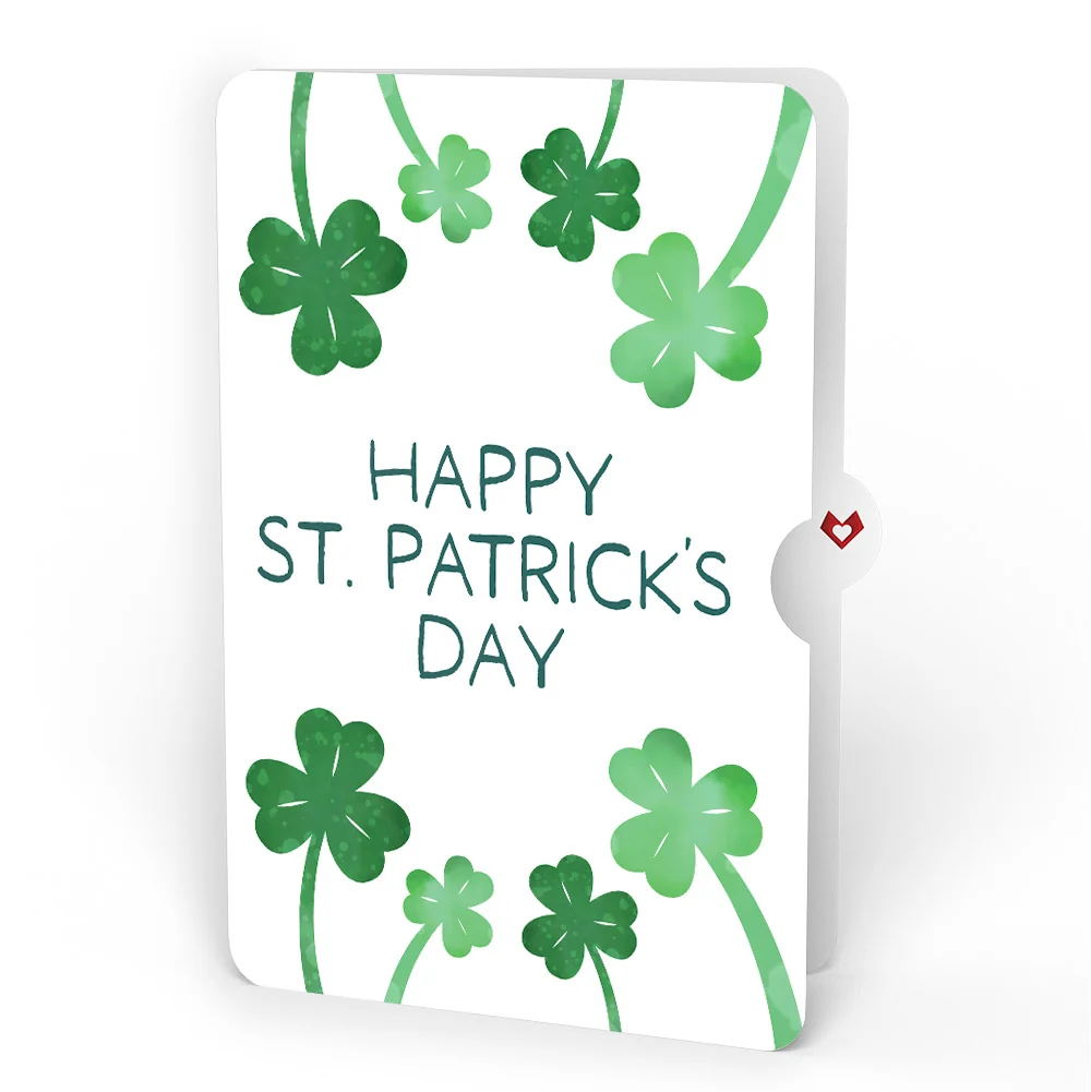 Lovepop Saint Patrick's Day Lucky Clover Pop-Up Card and Shamrock Sprigs Sentiment Set - Image 4
