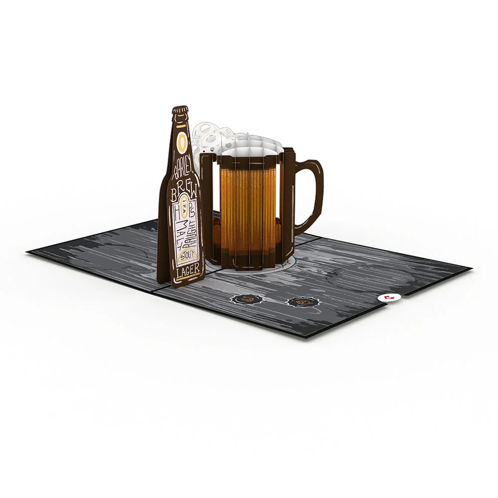 Lovepop Beer-th Day Pop-Up Card Glass - Image 3
