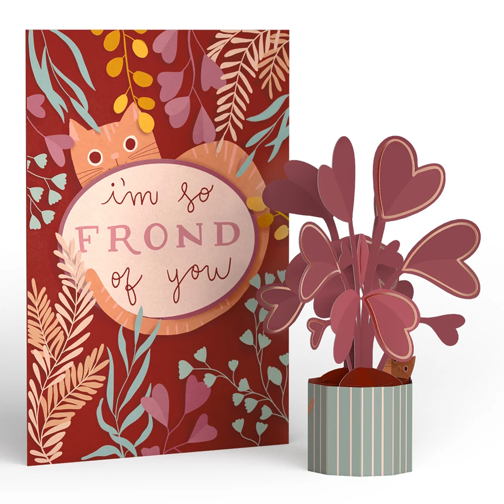 Lovepop So Frond of You Card with Mini Bouquet - Image 2