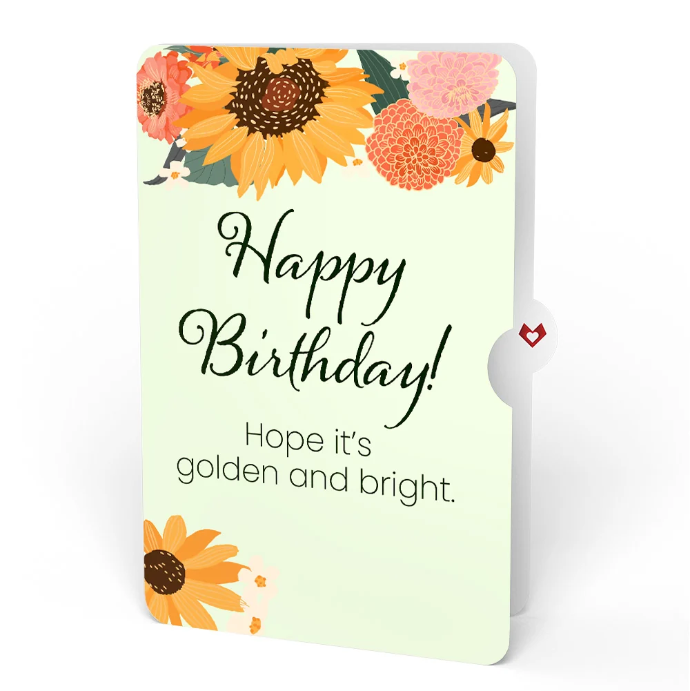 Lovepop Radiant Sunflowers Birthday Pop-Up Card and Sentiment Set Cream - Image 4