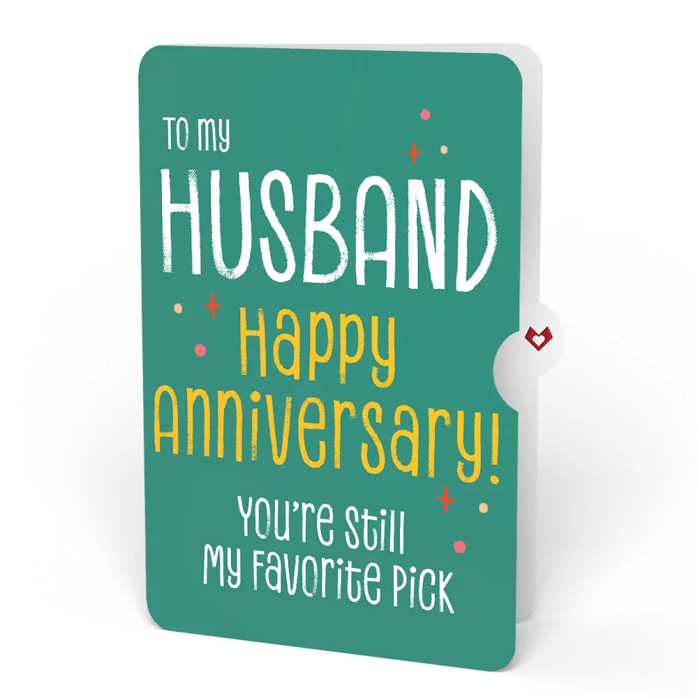Lovepop Pick You Every Time Anniversary Pop-Up Card and Sentiment Set for Husband Glass - Image 4