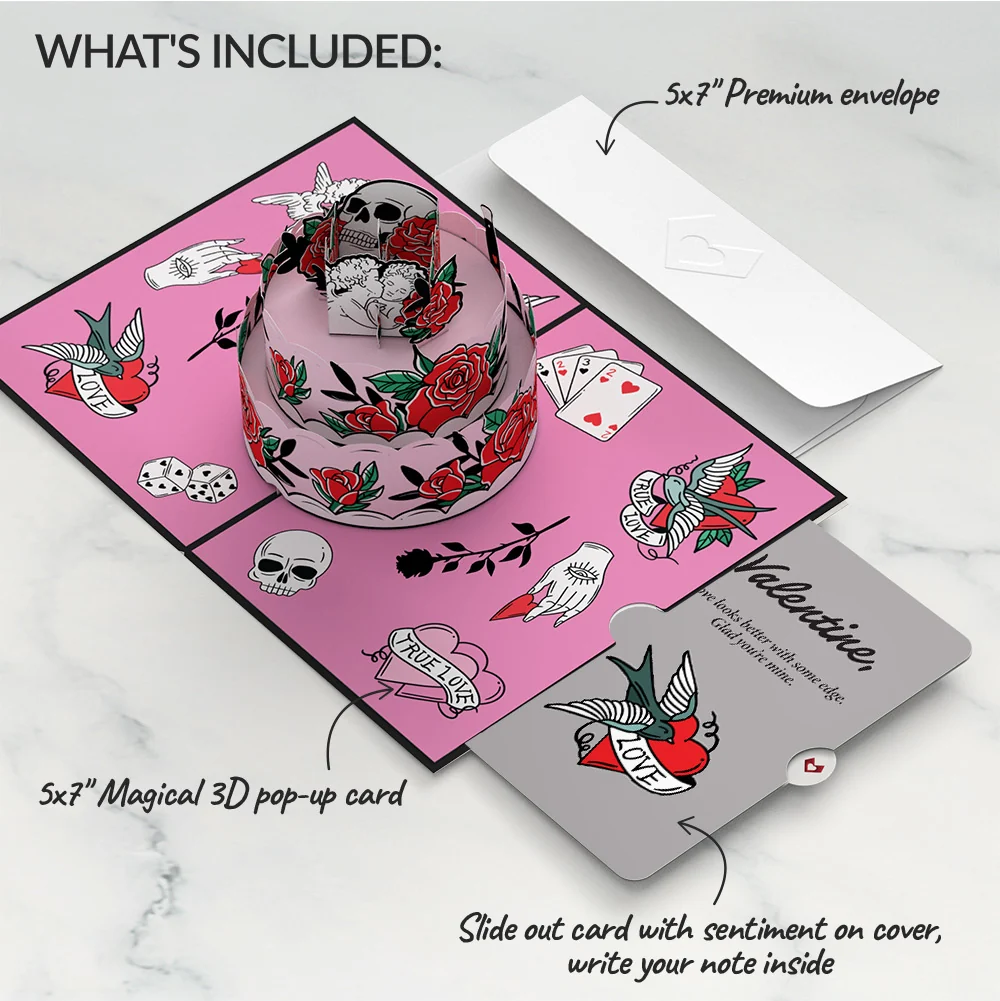 Lovepop Fatally Yours Valentine's Day Pop-Up Card and Sentiment Set - Image 2