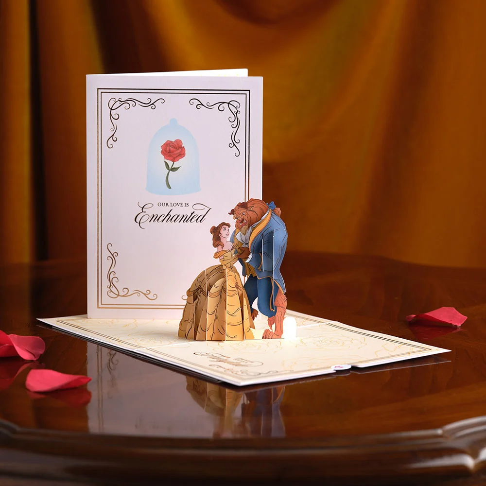 Lovepop Disney's Beauty and The Beast Enchanted Love Pop-Up Card - Image 6
