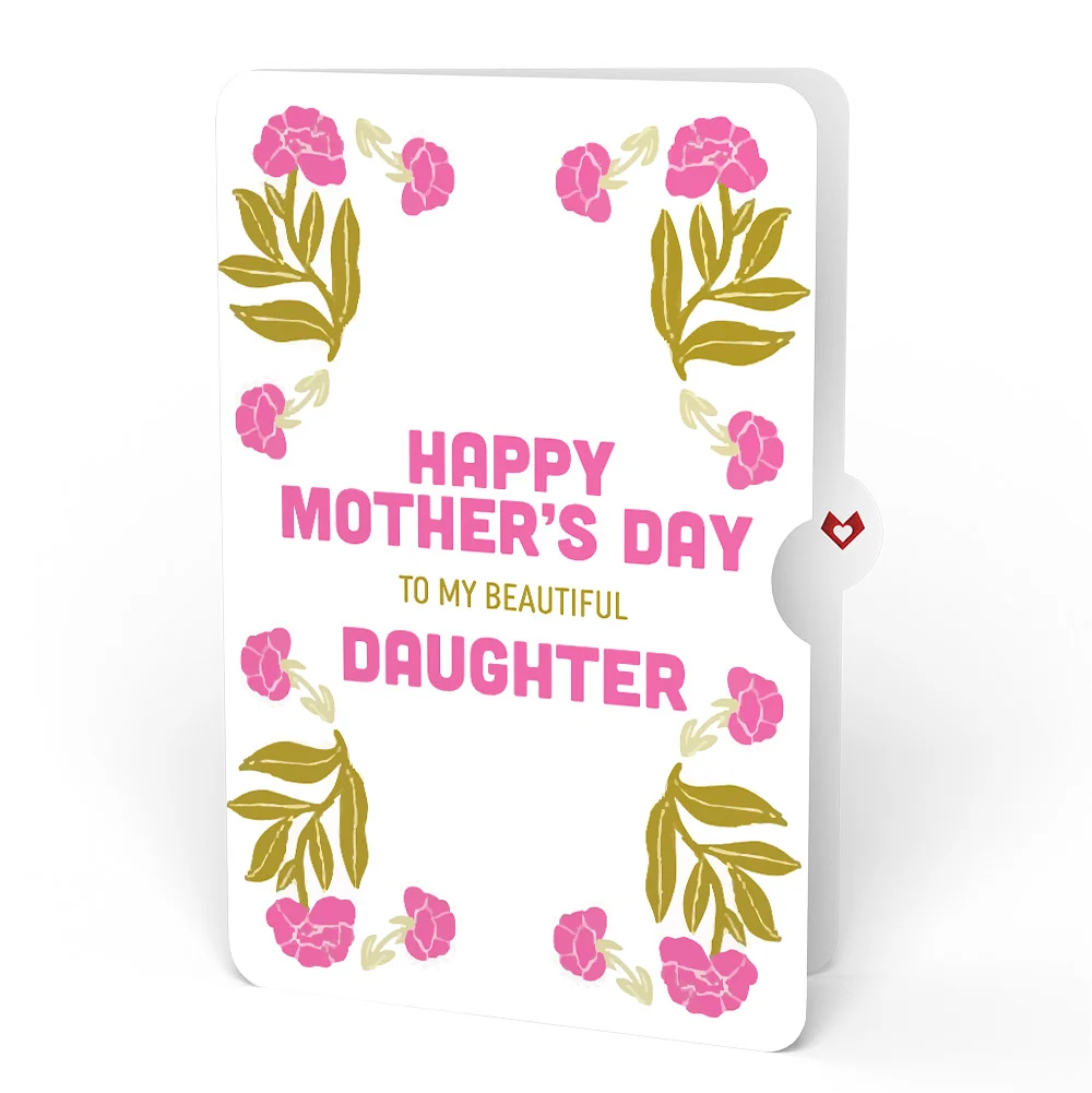 Lovepop Vintage Floral Love You Heart Mother’s Day Pop-Up Card and Sentiment Set for Daughter - Image 4