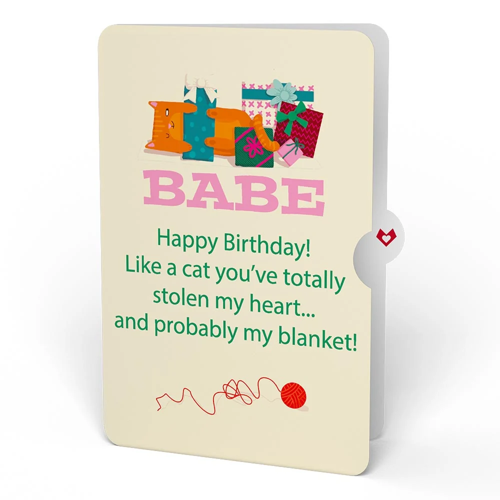 Lovepop Party Cats Birthday Pop-Up Card and Sentiment Set for Babe - Image 4