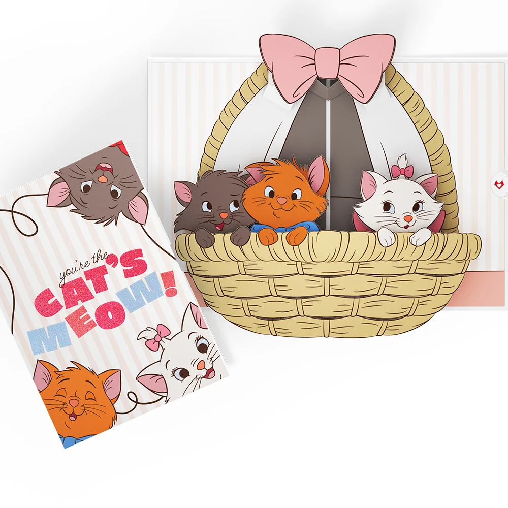 Lovepop Disney's The Aristocats You're the Cat's Meow Pop-Up Card Basket