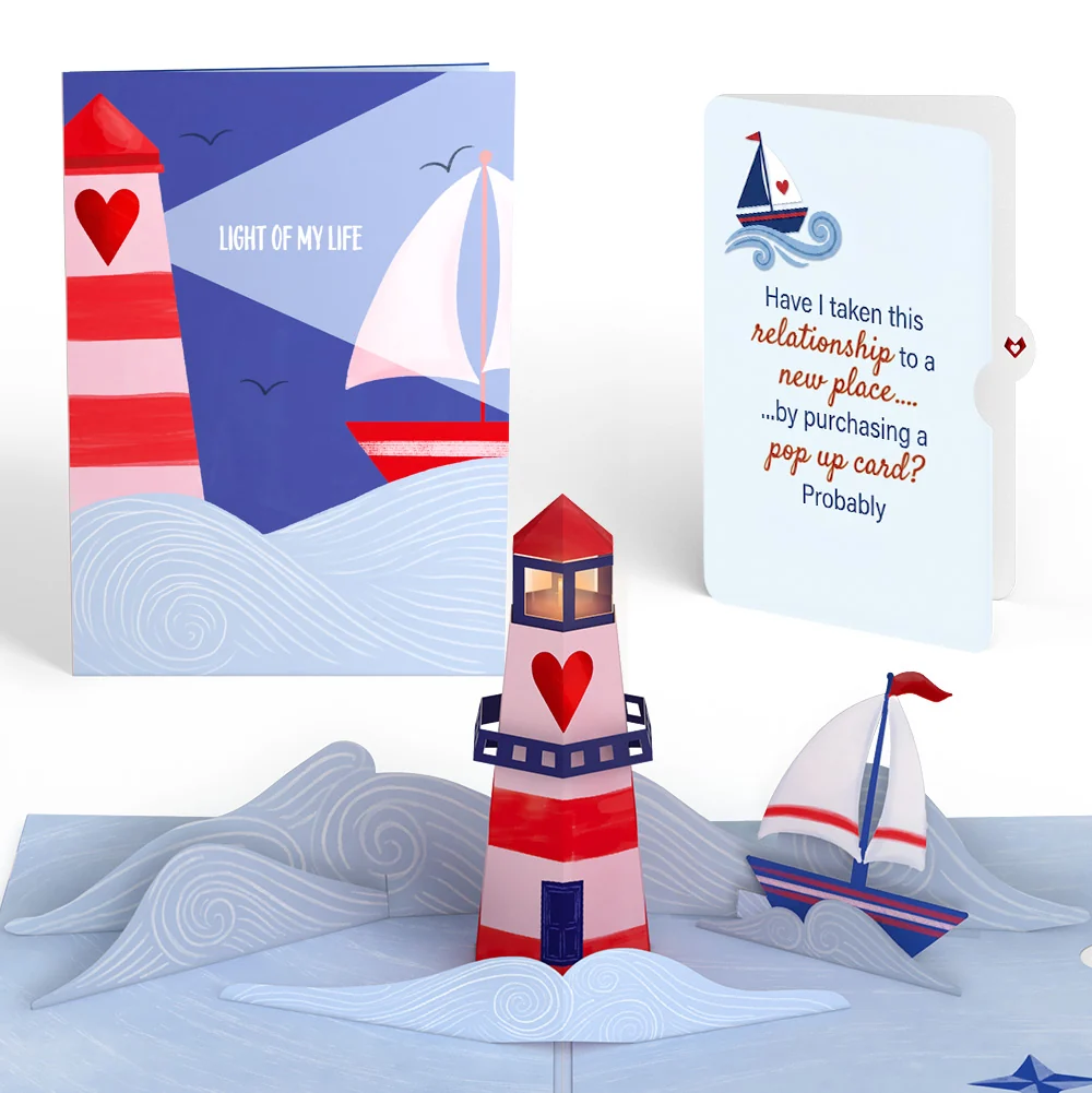 Lovepop Light of My Life Love Light-Up Pop-Up Card and Sailing New Place Sentiment Set
