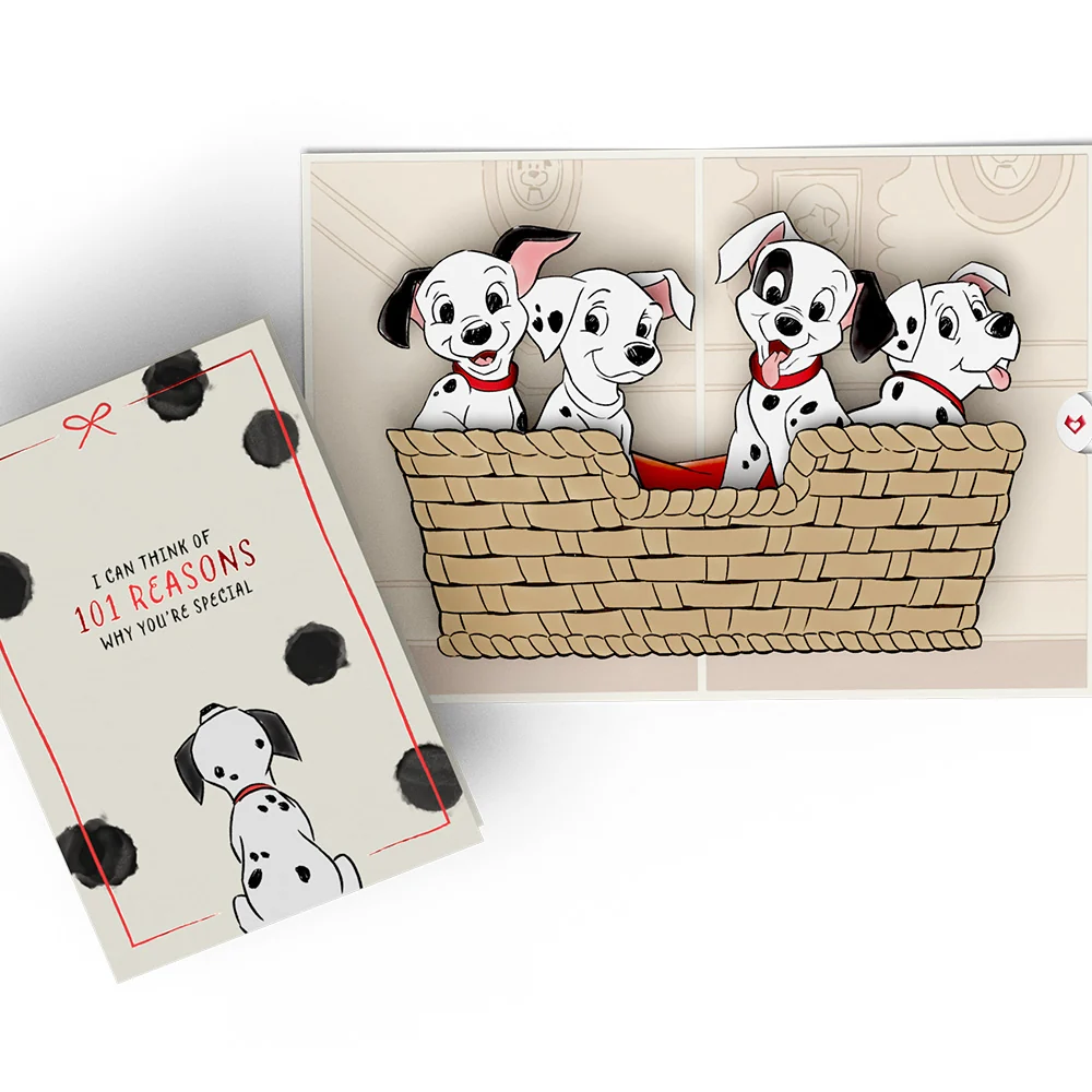 Lovepop Disney's 101 Dalmatians 101 Reasons Why You're Special Pop-Up Card Basket