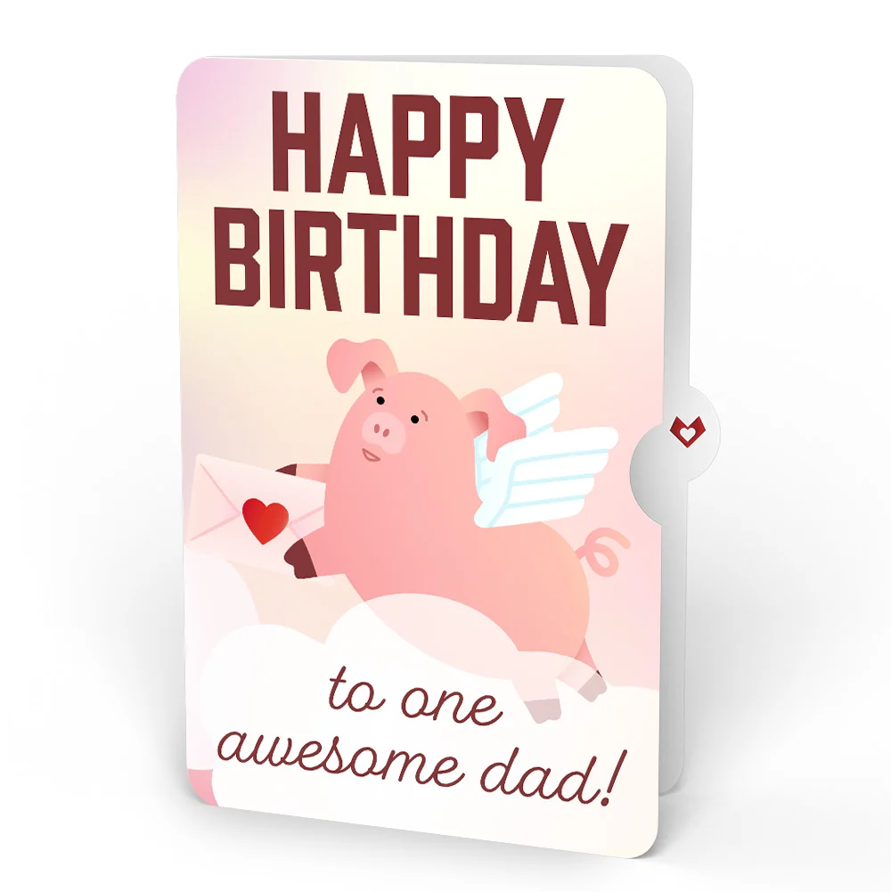 Lovepop Hogs and Kisses Birthday Music and Lights Pop-Up Card and Sentiment Set for Dad - Image 4