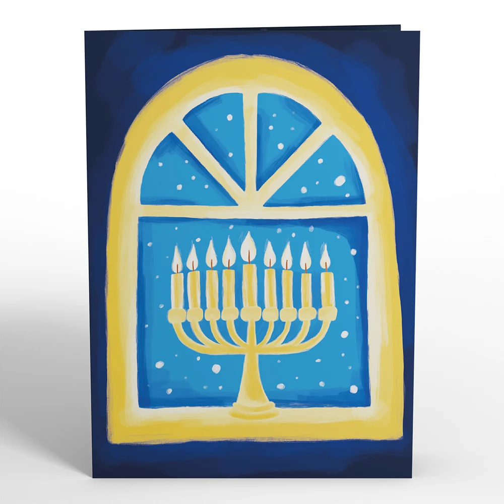 Lovepop Home for Hanukkah Light-Up Pop-Up Card - Image 6