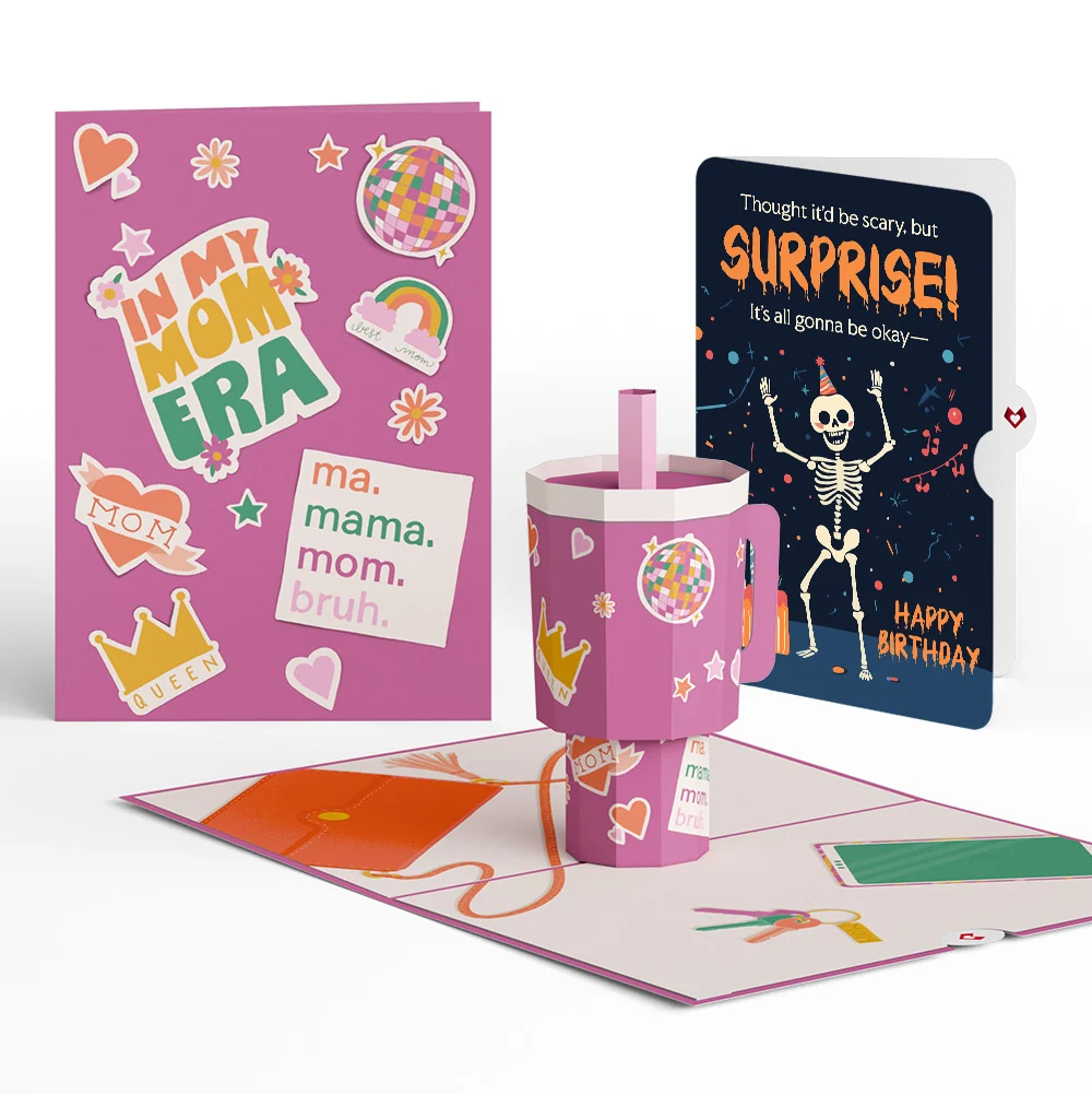 Lovepop Mom Era Tumbler Birthday Pop-Up Card and Surprise Skeleton Sentiment Set