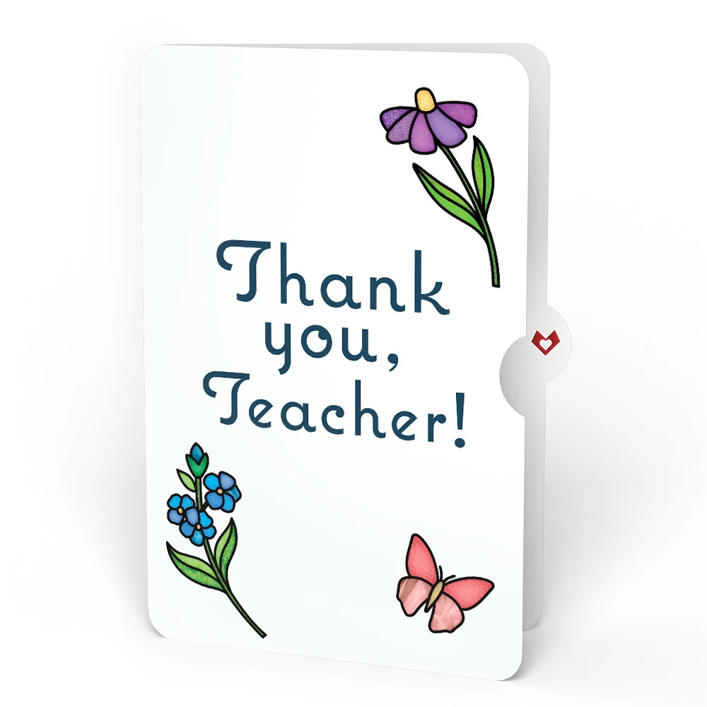 Lovepop Garden Glow Thank You Suncatcher Bouquet and Sentiment Set for Teacher Glass - Image 4