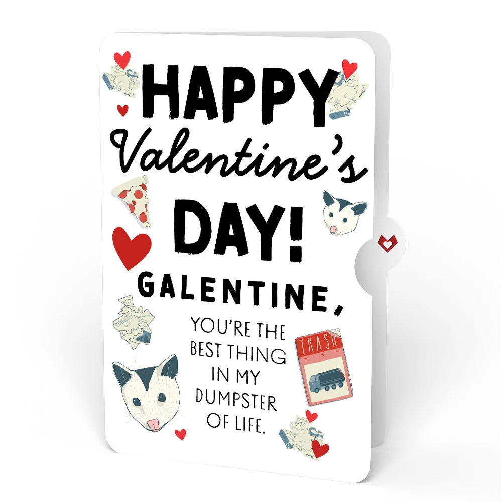 Lovepop Life Without You Is Trash Possums Valentine Pop-Up Card and Sentiment Set for Bestfriend - Image 4