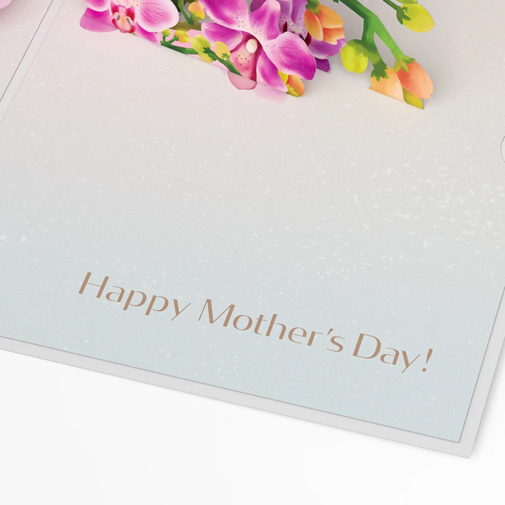 Lovepop Mother’s Day Orchid Pop-Up Card & Suncatcher Bouquet Bundle - Image 4