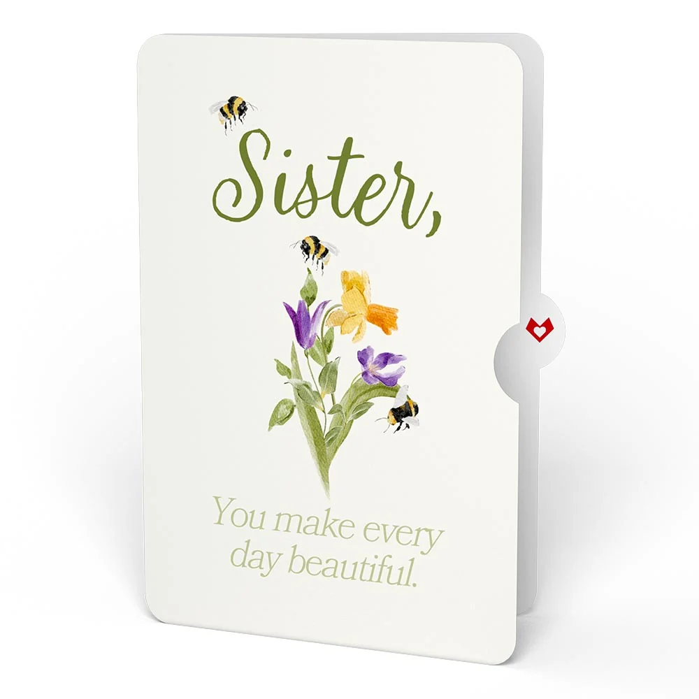 Lovepop Bloom Birthday Pop-Up Card and Sentiment Set for Sister - Image 4